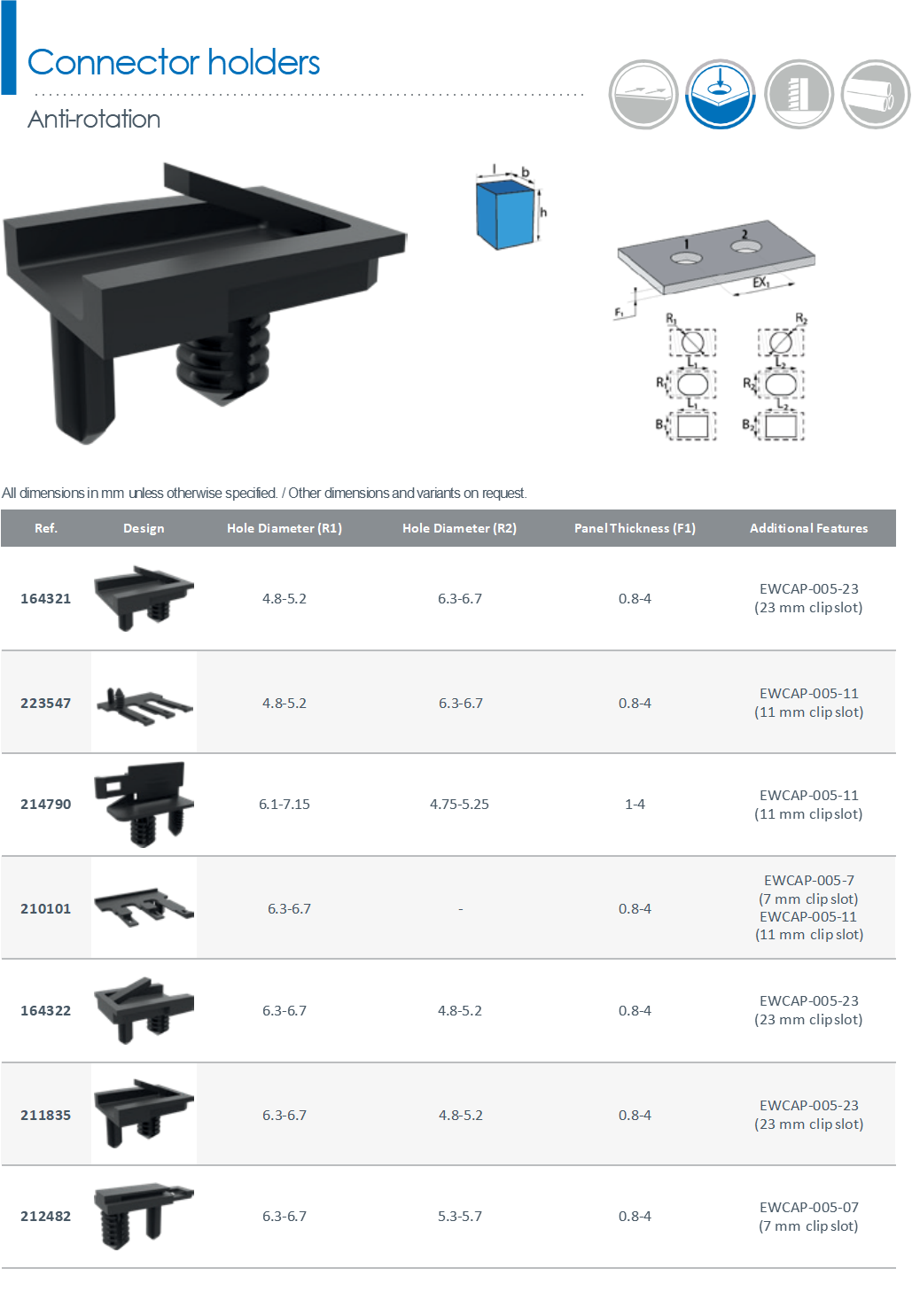 抗旋转连接器支架 抗旋转连接器支架