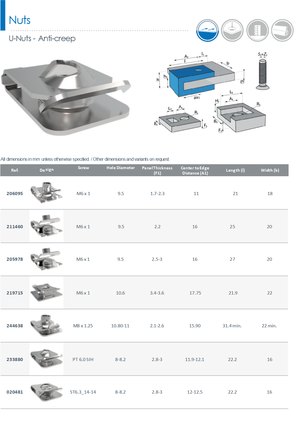 防蠕动螺母 防蠕动螺母